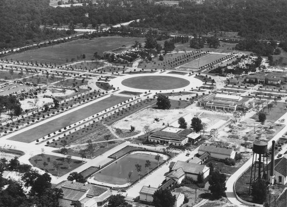 Aerial photo of zoo